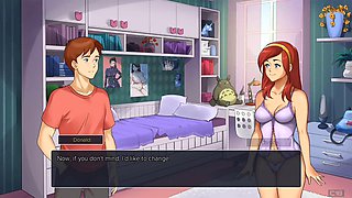 Step Sis in Panties on the Bed