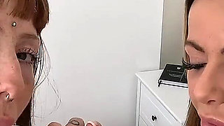 After Brunch Lesbian Cuck Fun with Rimming