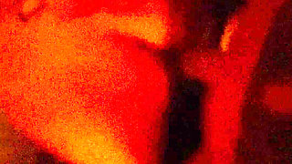 Amateur Brunette's Pussy Swallowing Giant Cock!