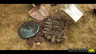 MATURE4K. Public sex in the Czech village