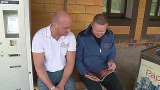 Hot Threesome Fuck with a Stranger in Loo