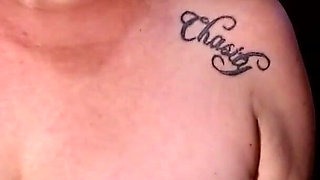 Titty Bouncing Flexing One Tit Back N Forth and Both