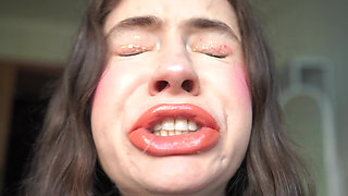 She Loses Control Powerful Wet Sneezes Right in Your Face