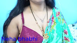 Desi Girlfriend Neha Bhabhi Fucked Hard by Boyfriend After 5 Years - Hindi Blowjob & Doggystyle Sex