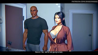 DobermanStudio Diana Episode 9 - Big-titted Diana enjoys steamy sex with her black lover in front of her cheating boyfriend