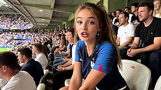 Public Sex with a Horny French Fan on the World Cup Match
