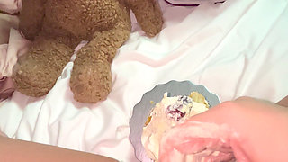 4k-BEST  FOOD PORN EVER- MY KINKY STEP SISTER MASTURBATES WITH CREAMY CAKE- HOMAMADE SAUDI CREAMPIE -AMATEUR ARABIAN SNOWWHITE-