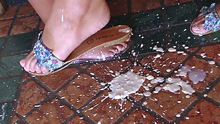 Messy Kitchen Toe Licking and Sole Play