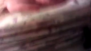 Shaving my cunt, stepson watching