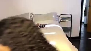 Busty ebony slut suck cock and take hard BBC pounding live a