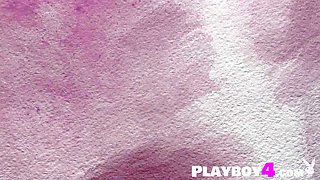 Cute small jugs babe posing outdoor