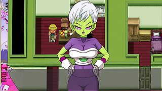 Dragon ball z sex, white hair, alien tits