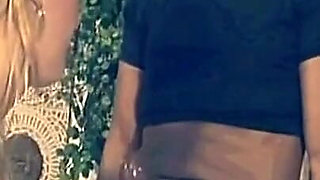 Blonde MILF with Big Tits Fucked by Big Black Cock with Condom