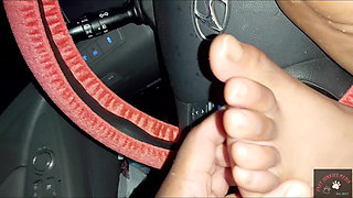 Nola Car Session with Que's Hood Creole Soles Nude Toes Dry Footjob