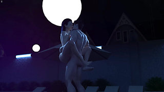 Big Ass Nayla Fucking Huge Cock and Riding Creampie Pussy