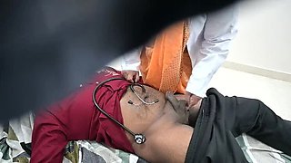 Hot Indian Doctor Examines Patient's Dick in Clinic - Desisridevi