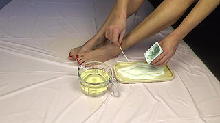 Golden shower. Foot fetish and food games. Drink and lick everything
