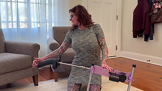 Carrie Capri has Intense Orgasm while Getting Pounded by a Fuck Machine!