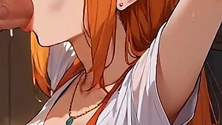Anime Ai My Wife Seduces Me in the Kitchen with a Deep Throat, and Swallows My Semen for Dessert