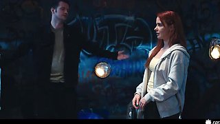 Redhead Babe Hypnotized & Face Fucked in Frozen Time Prank - Time Stop Sex