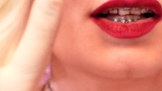 Compilation of ASMR videos: hot fetish model and MILF Arya Grander GLOVES SOUNDING medical gloves