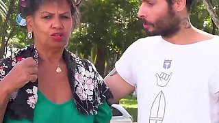 Big Belly Grannys First Anal Threesome in a Van