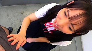 Eva gives you a POV blowjob handjob and footjob