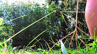 Mowing the Lawn Naked Voyeur