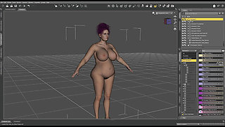 Creating Kandy Kisses a pregnant 3d character