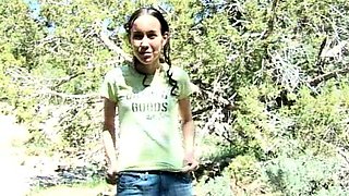 A group of real party amateur teens riding cock outdoor