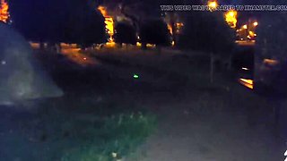 Stepmom Seduces Stepson Outdoor in Heels for Public Footjob