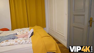 Vip4k. guy puts his fresh masturbator toy aside and screws teenage till internal cumshot