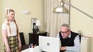 Teen Aliska Dark in taboo HD fun with her older mentor