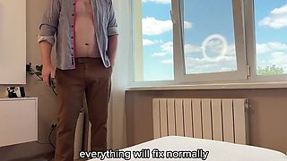 Cheeky Russian MILF Takes My Virginity - POV Sex with Big Ass Mom & English Subs