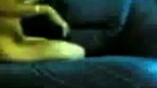 Amateur Asian Couple on a Blue Sofa