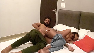 Young Desi Indian Couple Enjoys Romantic Sex with Each Other After College
