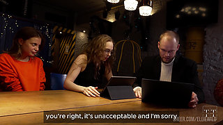 Sex Office, Part 5. the Director of the Office Fucks Us Like Bitches One at a Time