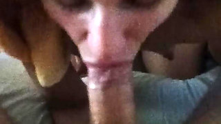 Amateur Homemade Deepthroat Blowjob