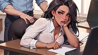 Indian Girl’s Sweet Romance with Office Boss for a Promotion