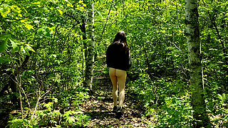 Naked Ass Walk Through Spring Forest (4K UHD Remaster)