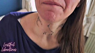 Mature British MILFs Family Roleplay Facial