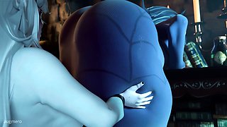 Huge Ass Hex Maniac Fucked by Futa Cumflation