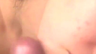 POV - This French Petite Slut Sucks My Cock, Does a Footjob and a Titjob and Gets a Cumshot