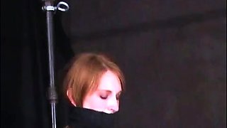 Kaylee Tied to The Orgasm Bar Bondage