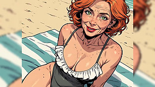 Revealing Swimsuits with Mature Cleavage (naughty Ai)
