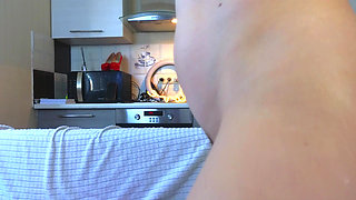 Alice's Small Ass Takes Black Dildo Deep & Licks It Clean