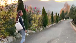 Compilation of Good girl having fun outside