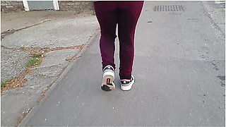 Public Wetting - And Spending A Whole Day In Pissy Leggings ;)