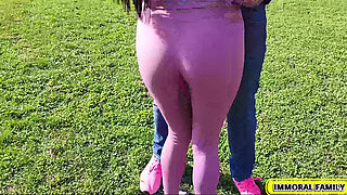 Big Natural Tits Bitch Didi Zerati Fucked in Public Park and Eats Man Ass