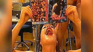 Betty the Cum Swallowing Champion in Dirty Bukkake